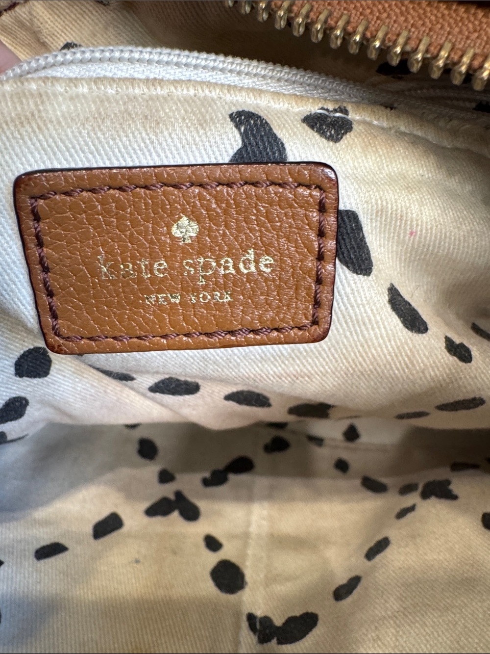 kate spade Tan Pebbled Leather Crossbody Bag - Picture 4 of 6